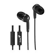 GENIUS HSM320 INEAR HEADPHONES WITH MICROPHONE BLACK