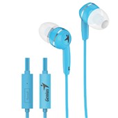 GENIUS HSM320 INEAR HEADPHONES WITH MICROPHONE BLUE