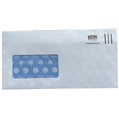 DLE E20E ENVELOPE POSTAGE INCLUDED PLAIN SELF SEAL PACK 25