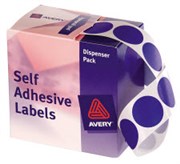 AVERY 937244 ROUND LABEL DISPENSER 24MM BLUE BOX 500