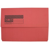 EASTLIGHT SLIMPICK DOCUMENT WALLET FOOLSCAP RED