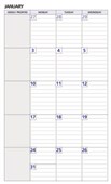 DEBDEN DAYPLANNER PERSONAL EDITION REFILL 2024 MONTH TO VIEW