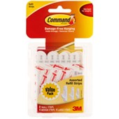 COMMAND ADHESIVE STRIPS ASSORTED REPLACEMENT STRIPS