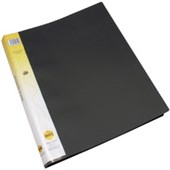 DISPLAYCLEAR BOOK MARBIG A4 20 POCKET BLACK