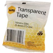 MARBIG TRANSPARENT TAPE 18MM X 33M 254MM CORE