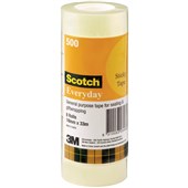 SCOTCH 500 STICKY TAPE 18MM X 33M PACK 8