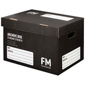 FM ARCHIVE BOX W384 X H284 X D262MM BLACK