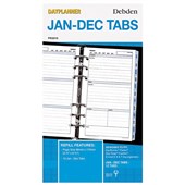 DEBDEN DAYPLANNER PERSONAL EDITION REFILL JANDEC TABS