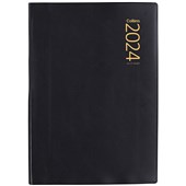 COLLINS DIARY COMMERCIAL A51P BLACK PVC EVEN YEAR