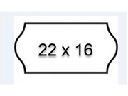 PRICING GUN LABEL GIFT REMOVABLE WHITE 22MM X 16MM 24ROLLSBOX METO