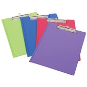 MARBIG CLIPFOLDER PE A4 SUMMER COLOURS ASSORTED