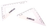 CELCO SET SQUARE 45 DEGREES 140MM CLEAR