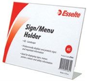 ESSELTE SIGN  MENU HOLDER SLANTED LANDSCAPE A5