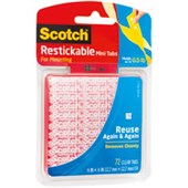 3M SCOTCH R103 REUSABLE TABS SQUARES 127 X 127MM PACK 72