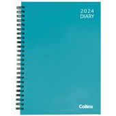 COLLINS DIARY A51 VIVID ASSORTED COLOURS DAY PER PAGE WIRO EVEN YEAR