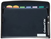 COLOURHIDE ZIPIT PP EXPANDING FILE 7 POCKET FOOLSCAP BLACK