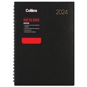 COLLINS DIARY BOSTON A41 BLACK DAY PER PAGE WIRO EVEN YEAR