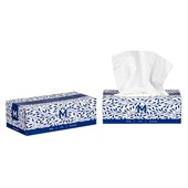 MPH FLAT FACIAL TISSUES  WHITE 2 PLY 200 SHEETS PER PACK CARTON 24