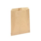 FLAT PAPER BAG NO 2 BROWN 160 X 200MM PKT1000