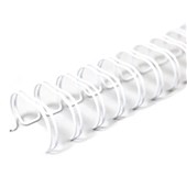 WIRE BINDING COIL 64MM 34 LOOP WHITE BOX 100