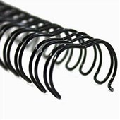 WIRE BINDING COIL 23 LOOP 25MM BLACK BOX50