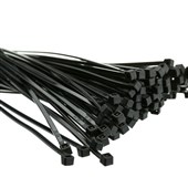 TIES CABLE 150MM X 24MM BLACK PKT100