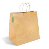 JUMBO TWIST HANDLE KRAFT PAPER BAGS 355 X 220 X370 CTN150