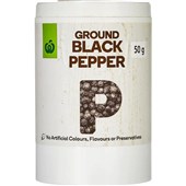 WOOLWORTHSGREGGS PEPPER BLACK GROUND 50G  60G