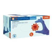 INCONTROL GLOVES BLUE POWDER FREE NITRILE BOX 200  LARGE