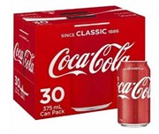 COCA COLA CLASSIC SOFT DRINK 330ML 30 CAN PACK