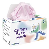 MEDICAL MASK TYPE 2 CHILDREN PINK DISPOSABLE WITH EAR BOX 50