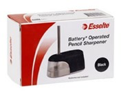 ESSELTE PENCIL SHARPENER BATTERY OP BLACK