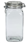 KATES SQUARE GLASS JAR 175L