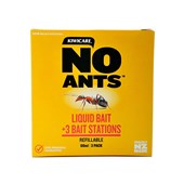 KIWICARE NO ANTS LIQUID BAIT 60MLS AND 3 BAIT STATIONS