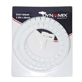 DYNAMIX 25MX20MM EASY WRAP WHITE CABLE MANAGEMENT SOLUTION