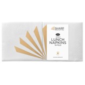 SHARP LUNCHEON SERVIETTE WHITE  2 PLY 310 X 305 FOUR FOLD 200PKT