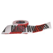 SAFETY TAPE  DANGER DO NOT ENTER  RED WHITE 75MM X 100M