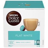 NESCAFE DOLCE GUSTO COFFEE PODS FLAT WHITE PACK 16