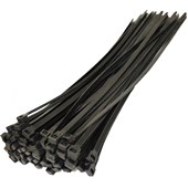 TIES CABLE CT200BK 200MM X 48MM THICK BLACK 100PKT