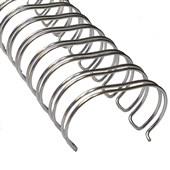 WIRE BINDING COMB 34 LOOP 79MM A4 SILVER PACK 100