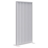 CONNECT FIN FREESTANDING DIVIDER 1890HX900W WHITE FRAME WHITE FIN