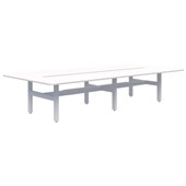 SUMMIT II TOUCHDOWN DESK POD 46 PEOPLE 3600WX1600D WHITE FRAME WHITE TOP