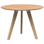 OSLO ROUND 3 LEG MEETING TABLE 900MM DIA TOP NATURAL TASMANIAN ASH BASE TASMANIAN ASH VENEER TOP