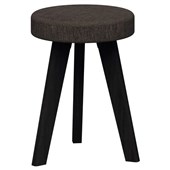 OSLO STOOL  BLACK STAINED TASMANIAN ASH BASE WITH KEYLARGO ANTHRACITE FABRIC TOPPER SEAT