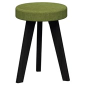 OSLO STOOL BLACK STAINED TASMANIAN ASH BASE WITH KEYLARGO GRASS FABRIC TOPPER SEAT