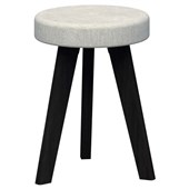 OSLO STOOL BLACK STAINED TASMANIAN ASH BASE WITH KEYLARGO ZINC FABRIC TOPPER SEAT