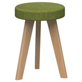 OSLO STOOL NATURAL TASMANIAN ASH BASE WITH KEYLARGO GRASS FABRIC TOPPER SEAT