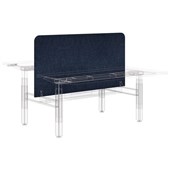 EDGE SUMMIT II CENTRE FABRIC WRAPPED CENTRE DESK SCREEN 1200WX770H KEYLARGO DENIM