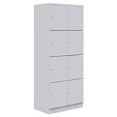 MASCOT LOCKER 4 TIER 2 WIDE KEY LOCK WHITE