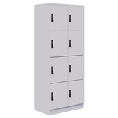 MASCOT LOCKER 4 TIER 2 WIDE DIGITAL LOCK WHITE